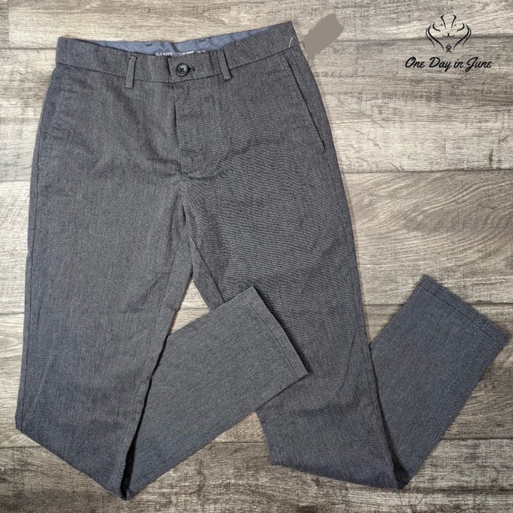 Old Navy Ultimate Skinny Built In Flex Gray Men's Slim Fit Pants 29 x 32